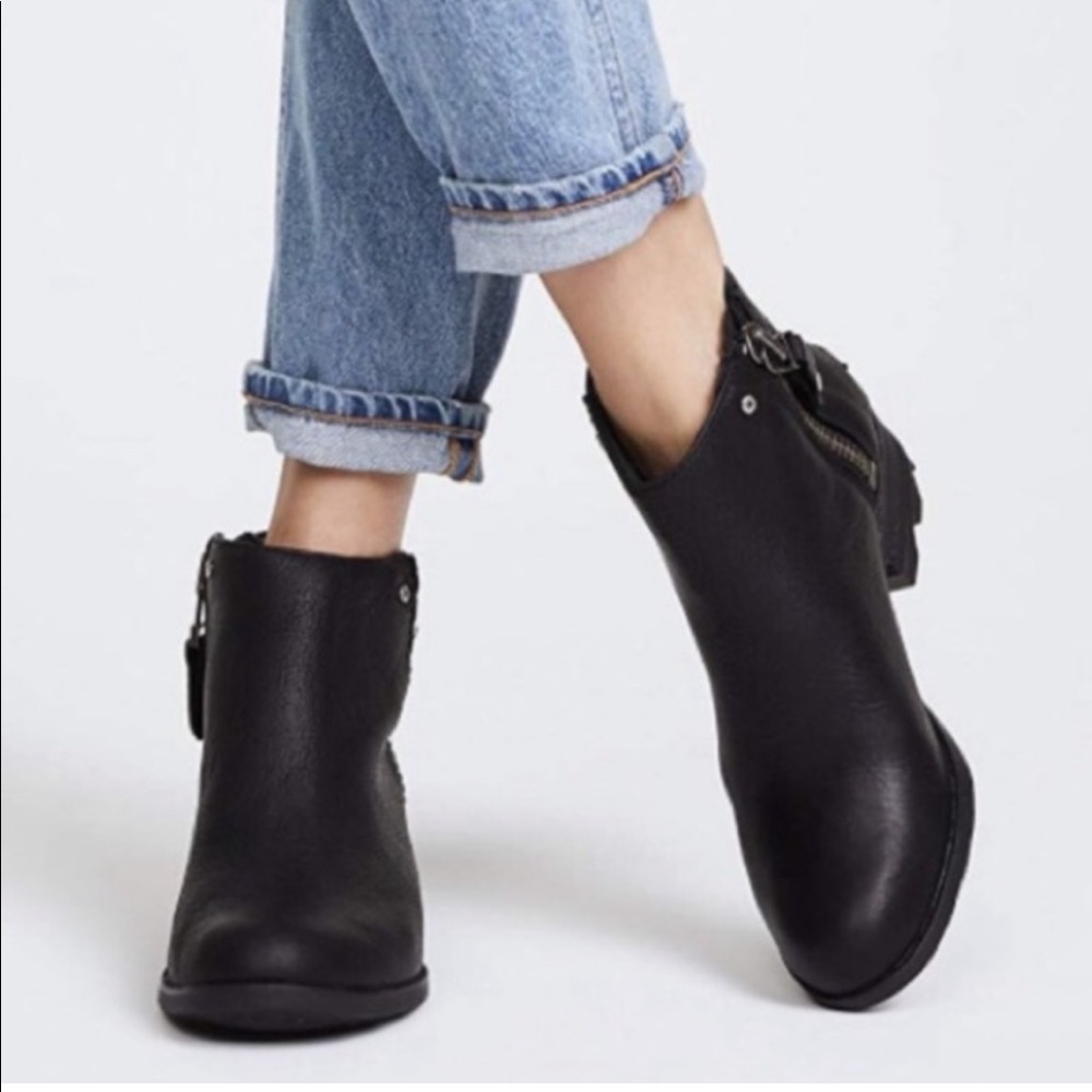 Sorel Danica Short Ankle Boot Leather Moto Boots 7.5